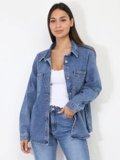 Surchemise En Jean à Poches