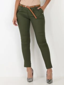 Pantalon à Pinces Avec Ceinture