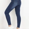 Jeans Slim Délavé à éraflures
