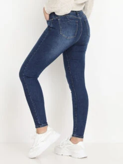 Jeans Slim Délavé à éraflures