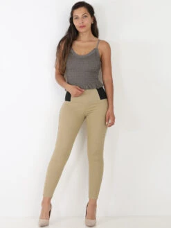 Tregging à Larges élastiques -Chemisier Gilet Soldes Boutique P16 N611 2 BGE 3