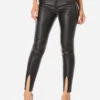 Pantalon Skinny Enduit à Fentes