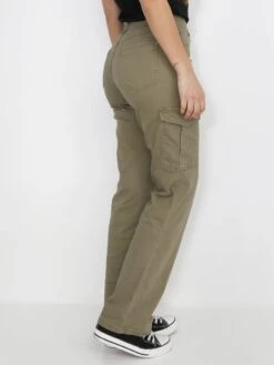 Jeans Cargo Large En Coton -Chemisier Gilet Soldes Boutique P23 3867 KHK 3