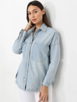 Surchemise En Jeans Oversize
