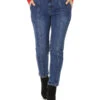 Jeans Coupe Droite Avec Ceinture
