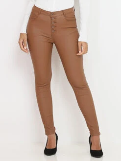 Pantalon Skinny Effet Enduit