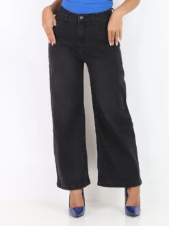 Jeans "wide Leg" à Taille Haute