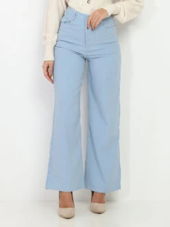 Pantalon Large à Taille Haute