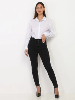 Chemise Classique -Chemisier Gilet Soldes Boutique R12 ZA 208 WHT 3