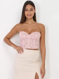 Top Bustier Style Corset En Dentelle