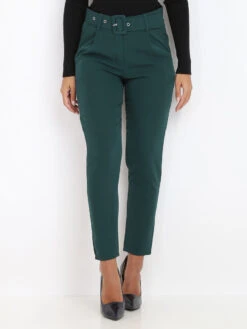 Pantalon à Pinces Ceinturé