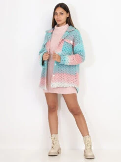 Surchemise -Chemisier Gilet Soldes Boutique RK13 3706 LTGRN 3