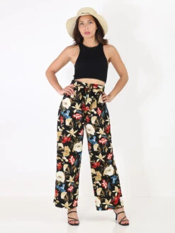 Crop Top En Maille Côtelée -Chemisier Gilet Soldes Boutique S09 E115 BLK 3