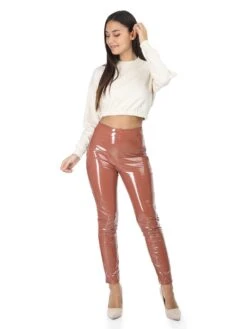 Pantalon En Vinyle -Chemisier Gilet Soldes Boutique S14 F9019 2 CML 3