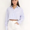 Chemise Cropped à Rayures