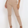 Pantalon Uni Taille Haute