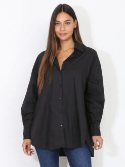 Chemise Oversize à Fentes