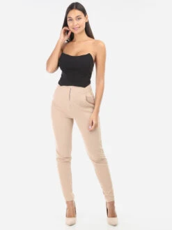 Top Bustier -Chemisier Gilet Soldes Boutique S19 12787 BLK 3