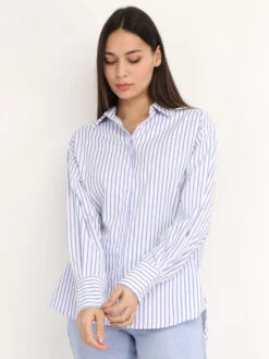 Chemise Asymétrique à Rayures