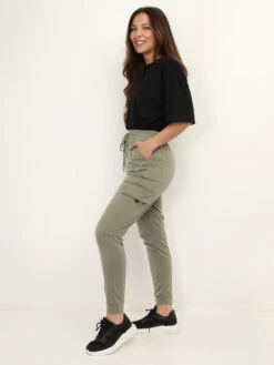 Pantalon Jogging Cargo -Chemisier Gilet Soldes Boutique T21 HL 738 KHK 3