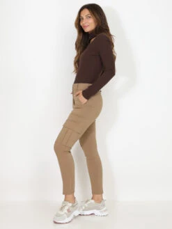 Pantalon Cargo Droit -Chemisier Gilet Soldes Boutique U07 16559 CML 3