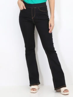 Jegging Flare Avec Coutures Contrastantes