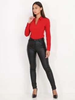 Body Chemise -Chemisier Gilet Soldes Boutique U10 WD16160 RED 3