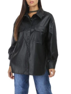 Surchemise Oversize En Simili