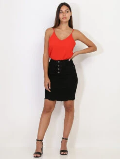 Caraco Avec Liseré 7 Caraco Avec Liseré -Chemisier Gilet Soldes Boutique U19 2992 RED 4