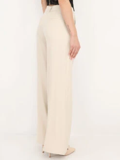 Pantalon à Pinces Ample Et Droit -Chemisier Gilet Soldes Boutique U28 15235 CRM 3