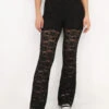 Pantalon Flare En Dentelle