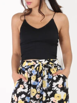 Débardeur Court Côtelé