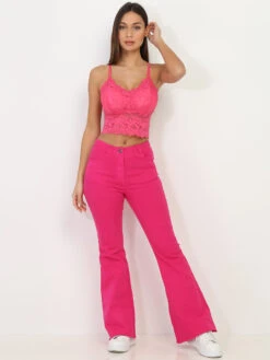 Jeans Flare Stretch -Chemisier Gilet Soldes Boutique V33 MY12070 FSH 3