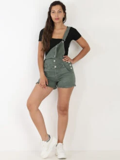 Body Moulant Noir à Encolure Carrée Noir -Chemisier Gilet Soldes Boutique W16 2414 BLK 3