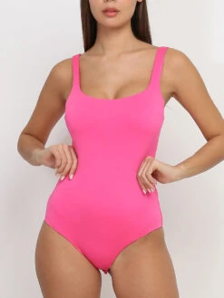 Body Moulant à Col Carré