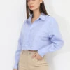 Chemise Cropped Et Ample