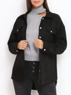 Surchemise Oversize En Suédine