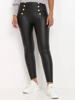 Pantalon Skinny à Boutons