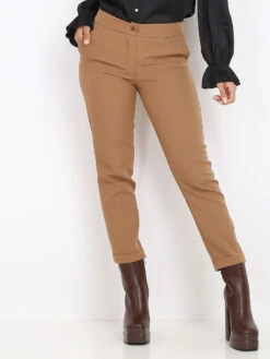 Pantalon à Pinces Avec Ourlet