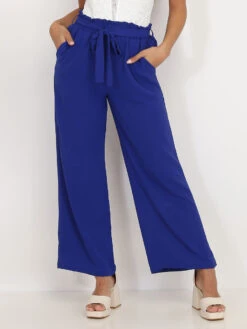 Pantalon Palazzo Avec Ceinture