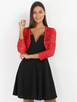 Boléro En Dentelle Fleurie