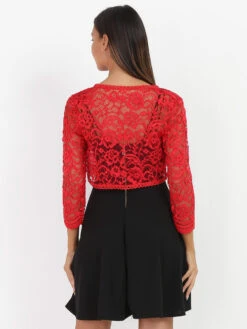 Chemisier Gilet Soldes Boutique -Chemisier Gilet Soldes Boutique Z12 3704 RED 2