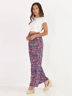 Crop Top Froncé Style Corset -Chemisier Gilet Soldes Boutique Z30 3425 WHT 4